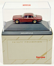 1:87 HO Scale HERPA Private Collection JAGUAR XJ 5,3  Item #30020 w/ Case & Box
