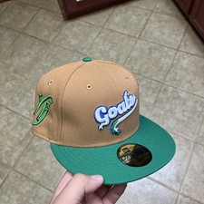 Gorra de ligas menores Hartford Yard Goats New Era 59Fifty talla 7 1/2 MiLB