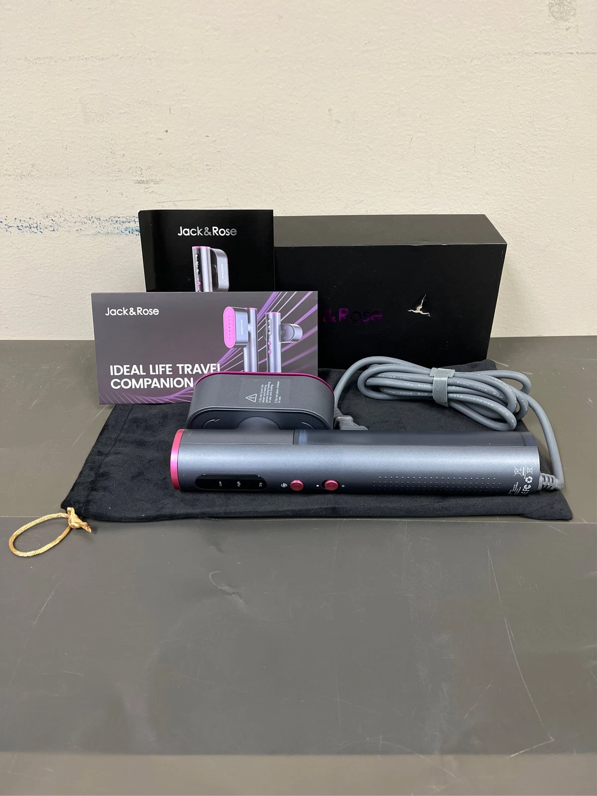 Jack ＆ Rose Travel Steamer for Clothes,100-220V Portable Iron,15s Heat Up,Steame