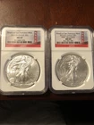 Lot Of (2)  2011/12 EAGLE COIN First Release MS-69 Struck at San Fran Mint NGC