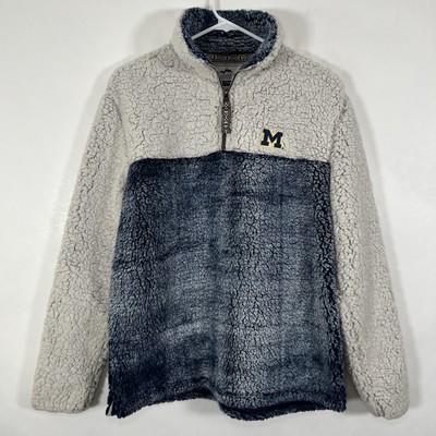 Michigan Wolverines Summit Sportswear 1/4 Zip Sherpa Fleece Pullover Mens Small