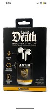 Liquid Death Mountain Buds True Wireless Earbuds Bluetooth w/Carabiner Brand NIB