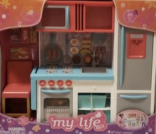 My Life As Kitchen Play Set for My Life As 18" Poseable Dolls, 64 Pieces,