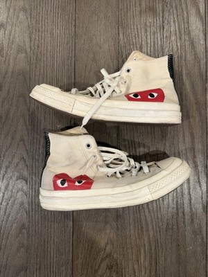 Converse x Comme Des Garcons Play Chuck 70 Hi Sneakers Men 6 Women 8 150205C