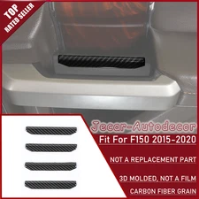 Carbon Fiber Inner Door Handle Decor Trim Strips Bezels For Ford F150 2015-2020