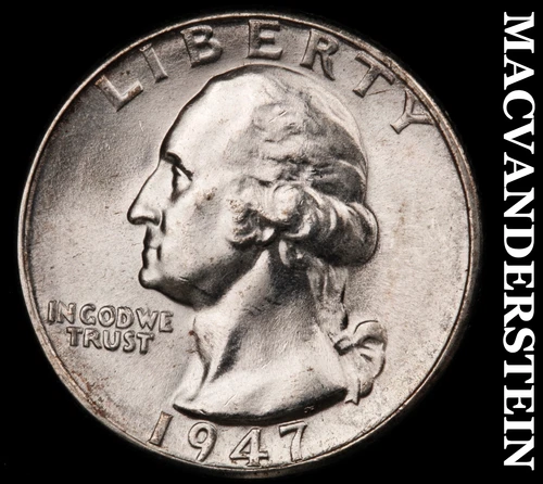 1947-D Washington Quarter- Choice Gem Brilliant Uncirculated++++ Luster #G6727