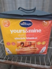 Silentnight Yours And Mine Dual Control Electric Blanket King Size 150x160 Aprox