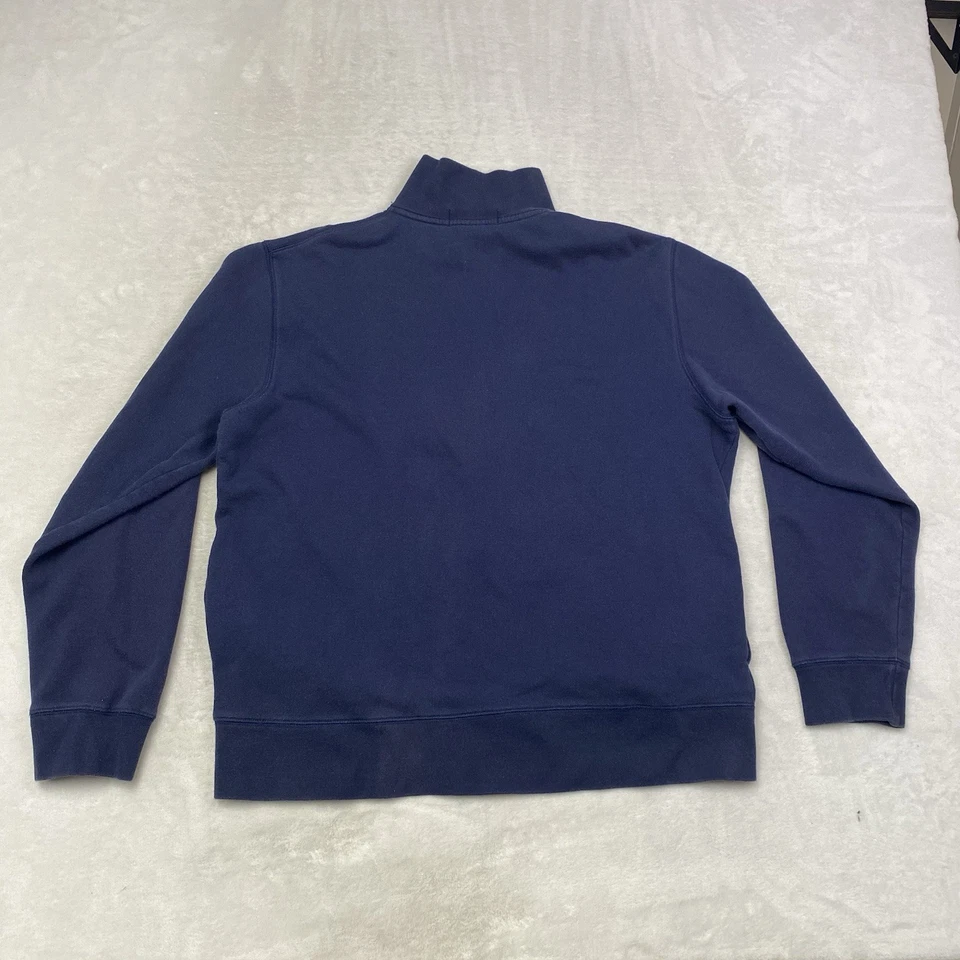 Polo Sport Ralph Lauren 1/4 Cremallera Sudadera L Azul Marino Bandera EE. UU. Logo Pullover Foto 4 de 4