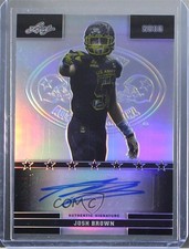2016 Leaf US Army All-American Bowl Metal 1/1 Josh Brown #61 Auto 0b5