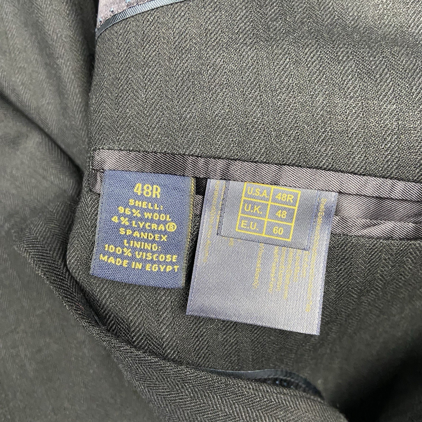 NWT Brooks Brothers 346 Wool Stretch Suit Navy/Black 48R Jacket 40x29 Pants thumbnail 7