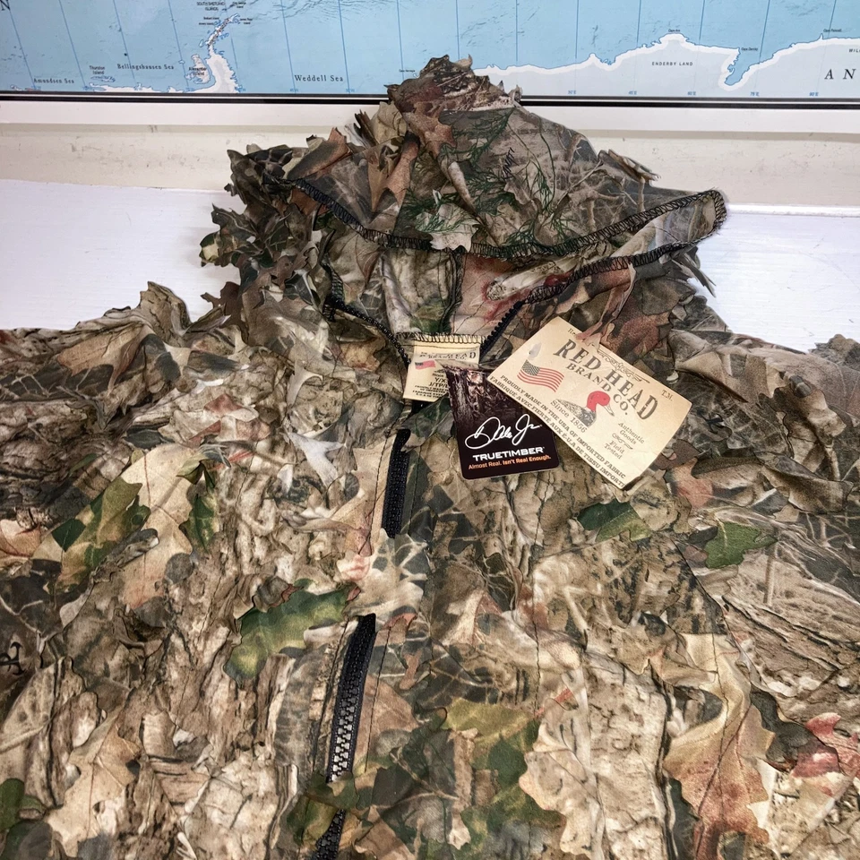 Red Head TrueTimber 3D Evo Leafy Green Camouflage Jacket Full Zip Hood NWT Sz XS - Image 3 of 4