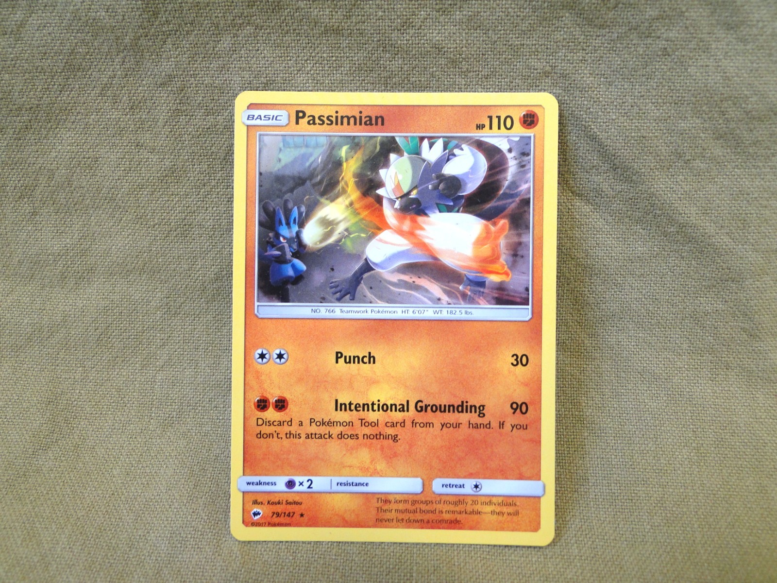Pokemon Trading Card - Burning Shadows: Passimian 79/147