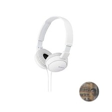 Sony MDR-ZX110-W White Foldable Closed-Back Stereo Headphones New