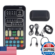 Pissente I9 Live Stream Voice Changer Set Multifunctional Mini Sound Card 8