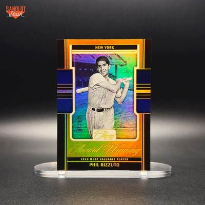 2025 Panini Three & Two Phil Rizzuto Award Winning Gold /10   Yankees HOF SSP