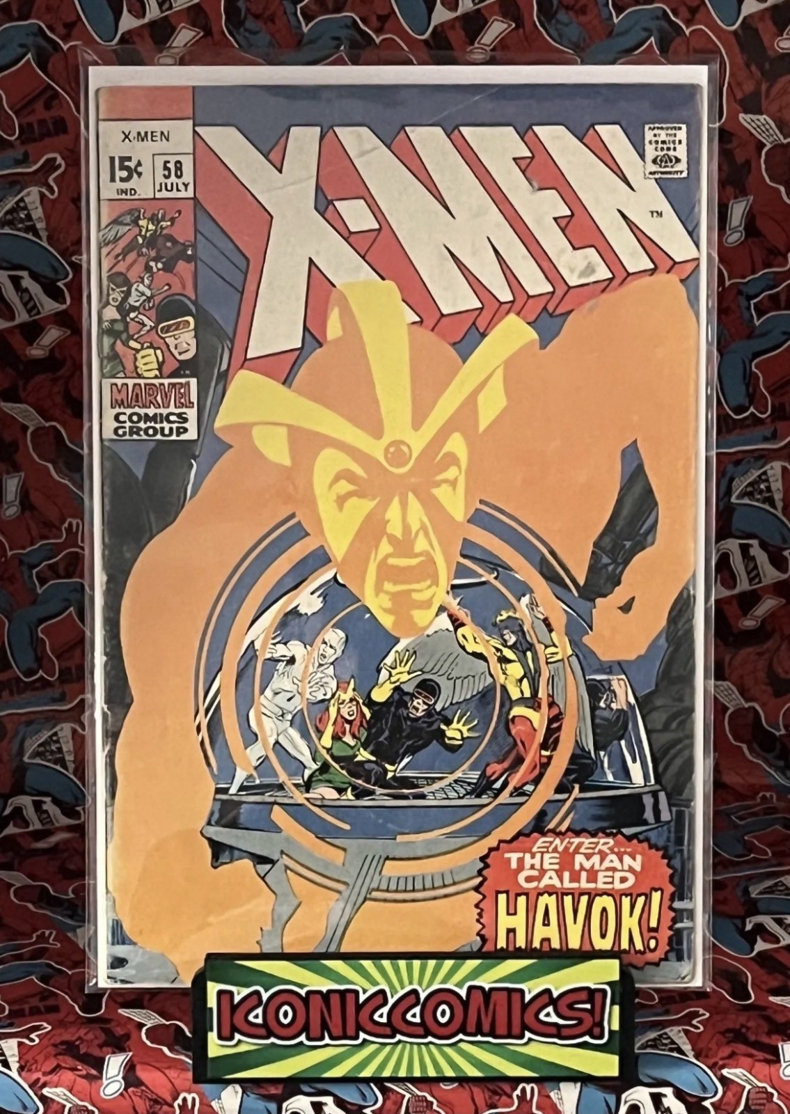 X-MEN #58 - JUL 1969 - 1st HAVOC (ALEX SUMMERS) APPEARANCE! - VG+ (4.5) CENTS!
