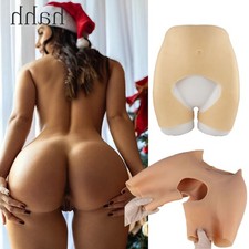 Realistic Silicone Panty Plump Hip Open-crotch Pants Butt Shapewear Crossdresser