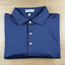 Peter Millar Summer Comfort Polo Men  s L Performance Stretch Golf Shirt Navy