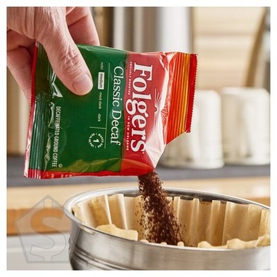 Folgers Classic Decaf Coffee Packet 1.5 oz. - 42/Case
