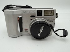 Vintage Minolta DIMAGE S404 4.0 MP 4x Zoom Digital Camera Silver Tested P&R Read