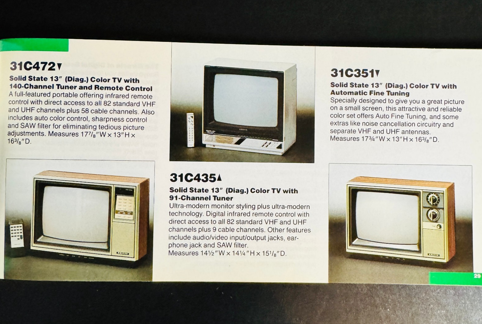 1985 SANYO CONSUMER ELECTRONICS CATALOG TV, Stereo, Betamax, Tape, CD, MORE NM