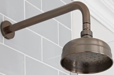 Milano Elizabeth Traditional 155mm Round Rainfall Shower Head Wall Mounted Arm
