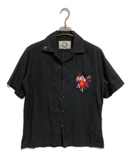 CARNE BOLLENTE                    Open collar shirt black CL2011003