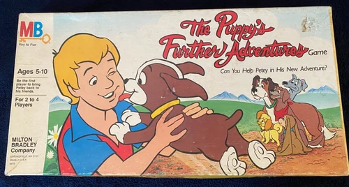 VINTAGE 1984 The Puppy's Further Adventures Game Milton Bradley