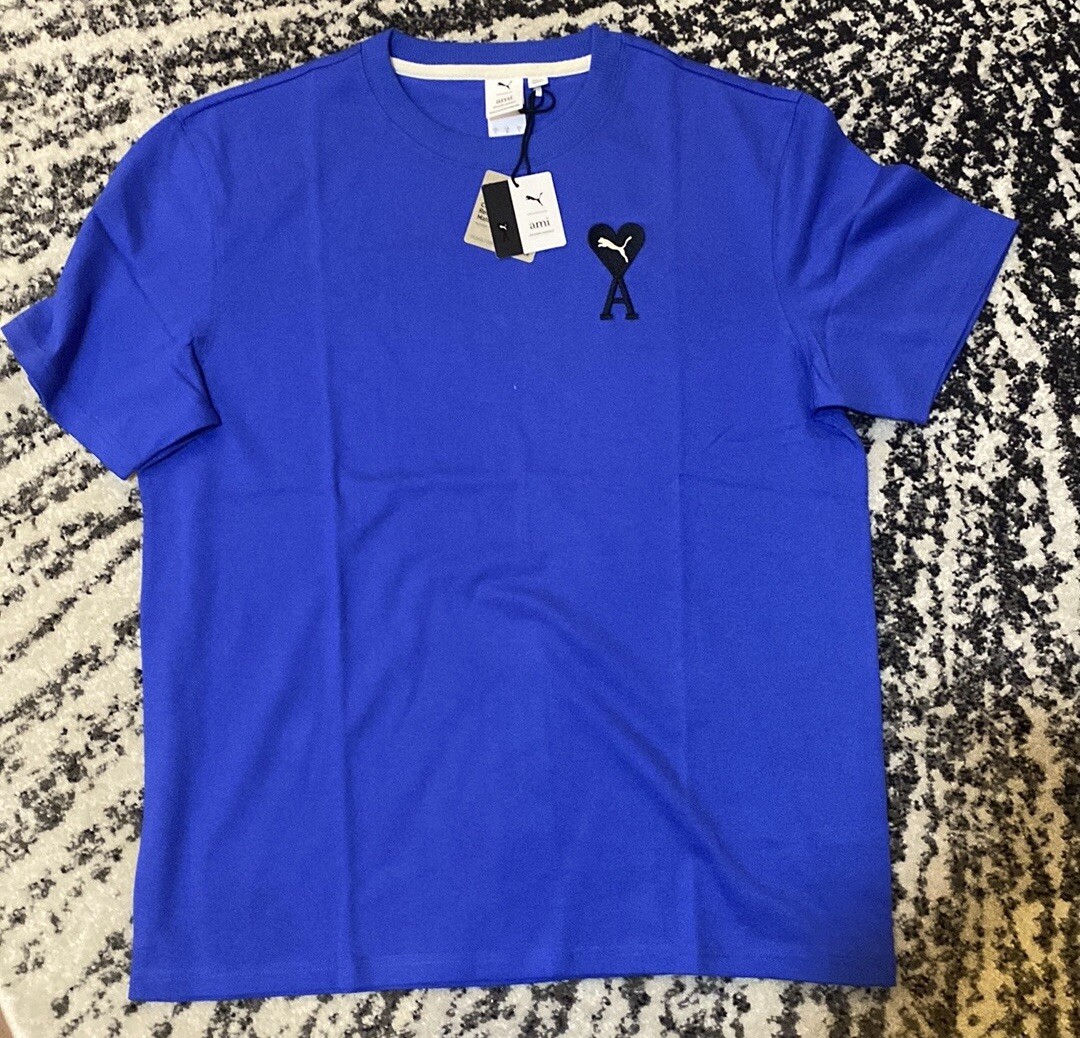 Puma Puma x AMI Logo T-Shirt | eBay Puma Puma x AMI Logo T-Shirt | eBay
