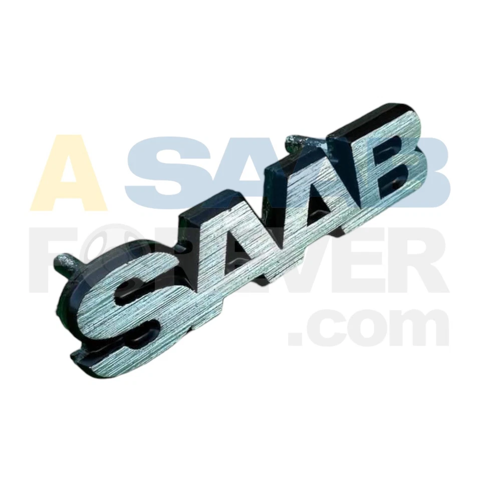 SAAB GRILLE EMBLEM 900 86-94 标志文本全新正品原始设备制造商复制 - 9289869 — 第 2/4 张图片