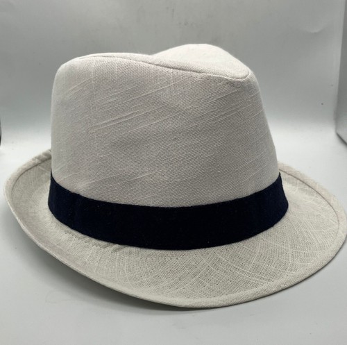 2 x Top Shop Trilby Hat White Black brand New with tags panama fedora Ladies - Picture 5 of 24