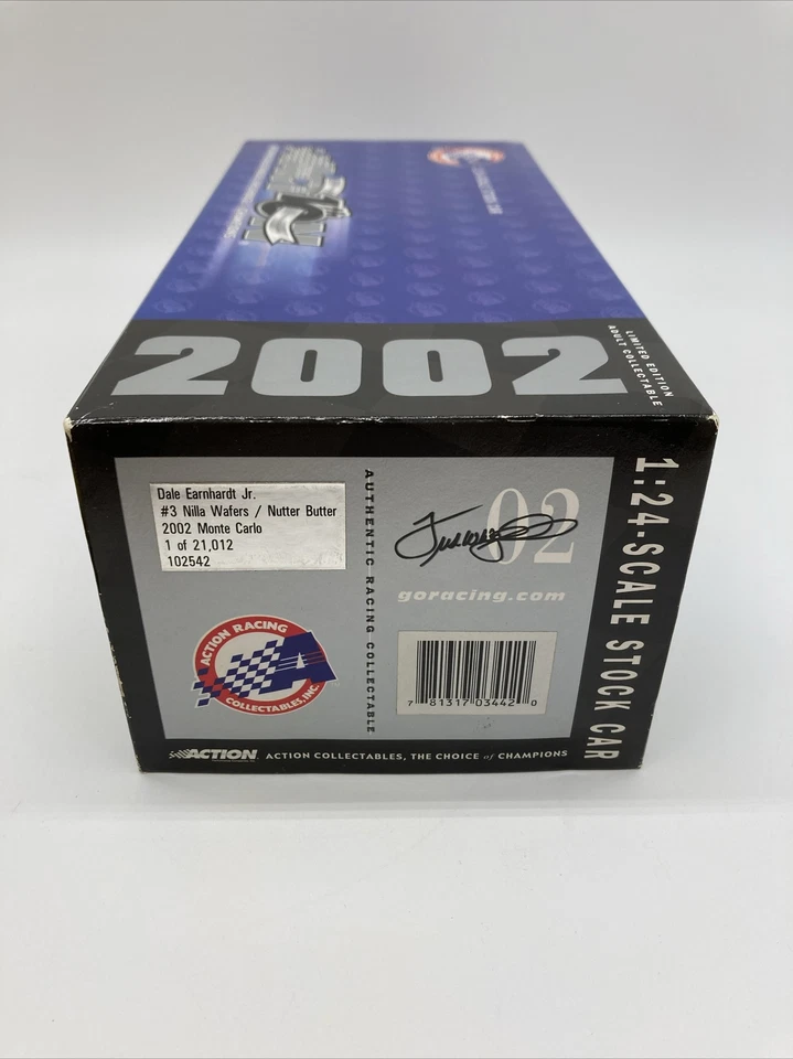 2002 Dale Earnhardt Jr  1:24 scale Nilla wafers die cast by action - Image 4 of 4