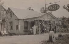 Rumford ME Falls View Service Station Amoco Gas 1930s - RPPC Photo Postcard