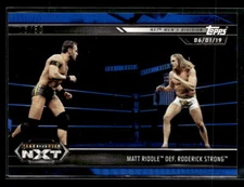 Matt Riddle Roderick Strong 2019 Topps WWE NXT Blue #97 /50