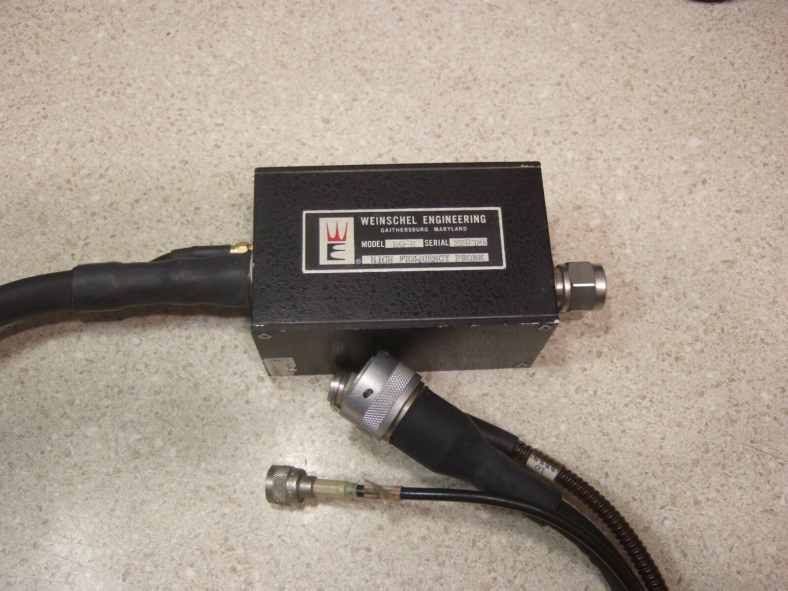 Weinschel HO-E High Freq Probe for VM-4 Calibrators - As Is