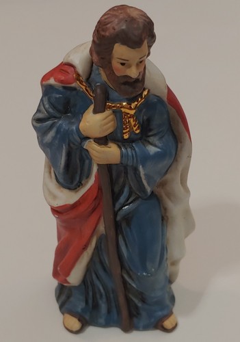 11 pcs Ceramic Porcelain Christmas Nativity Scarce Set, Baby Jesus and 3 kings C - Picture 5 of 12