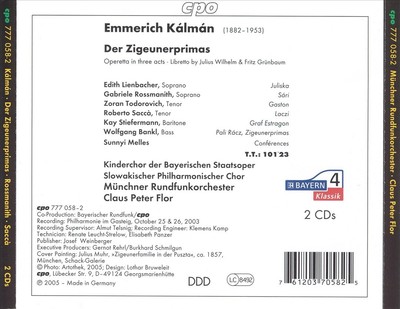 CLAUS PETER FLOR KÁLMÁN: DER ZIGEUNERPRIMAS NEW CD