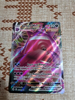 Pokemon Karte - Gengar VMAX 157/264 - Fusions Angriff DEUTSCH