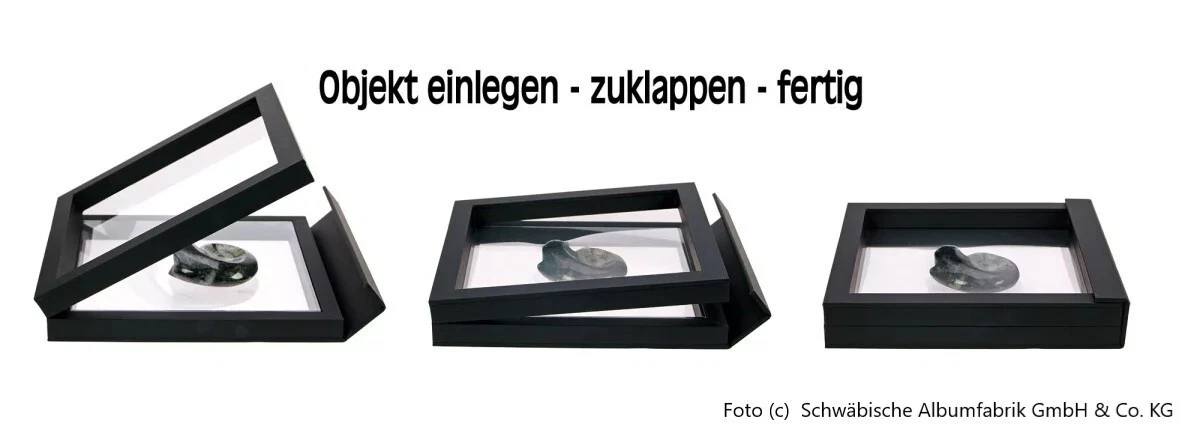 ⭐ Safe Schweberahmen 27x22,5 cm ⭐ Foto Rahmen ⭐ 3D Bilderrahmen Münzrahmen ⭐