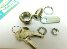 ILCO Key Cam Lock Cabinet 3/4" DIA KEYED DIFFERENT Chrome Finish ADJUSTABLE ES