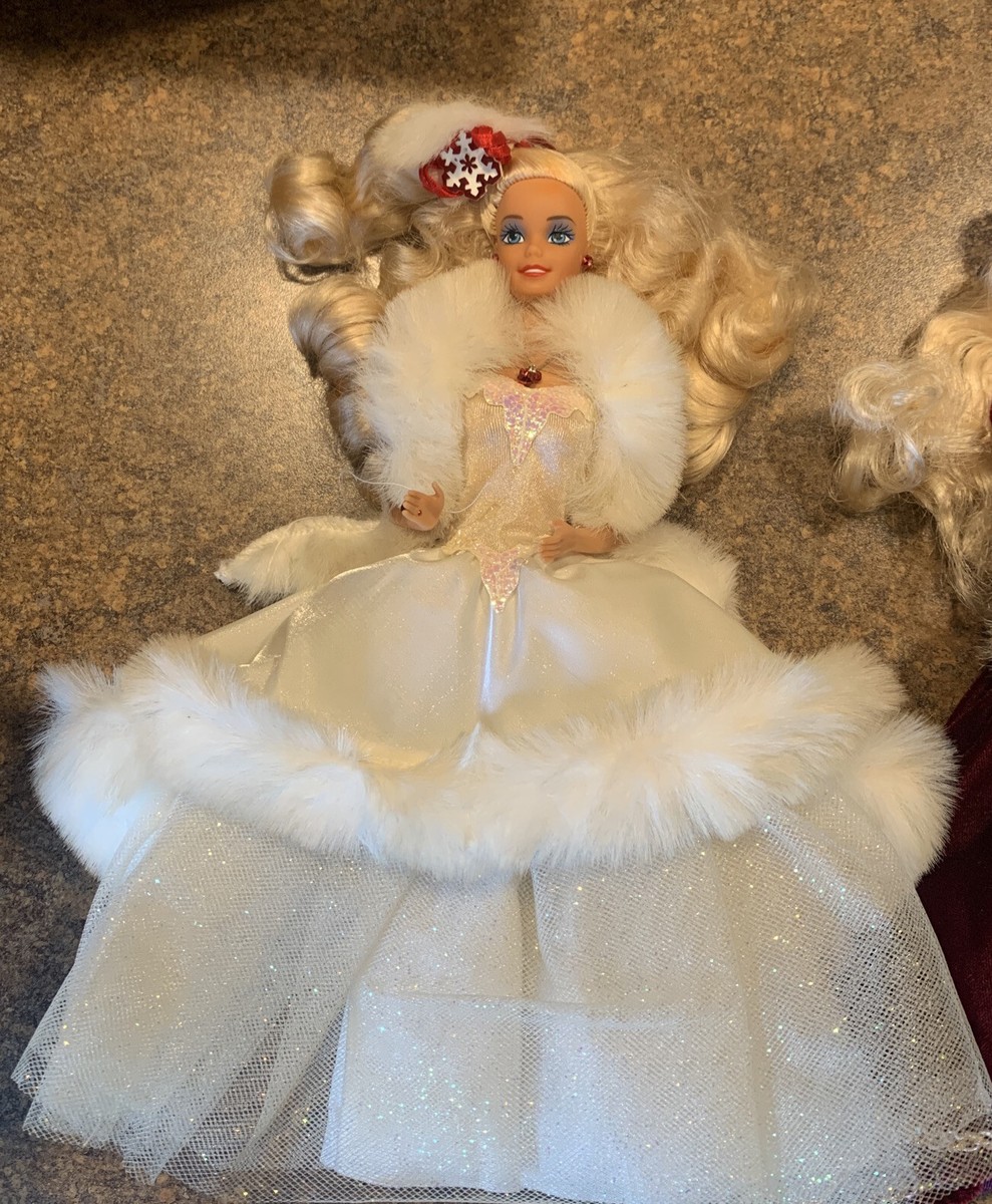 Barbie (No Package) HAPPY HOLIDAY White Gown Special Edition 1989 #3523