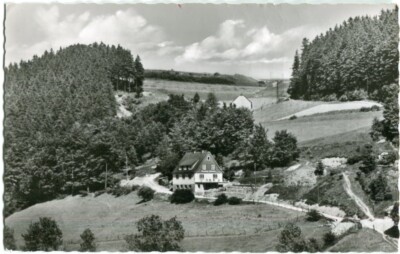 Foto-AK SCHWALEFELD über KORBACH /WILLINGEN Pension LÜRHAUS, A. Ege 50er
