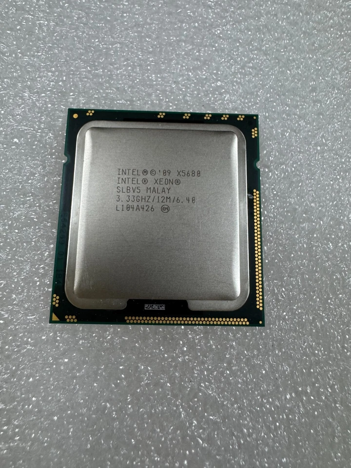 Matched Pair 2× Intel XEON X5680 SLBV5 3.33 GHz 12M 6 Core 6.40GT/s LGA1366 CPU - Image 4 of 4