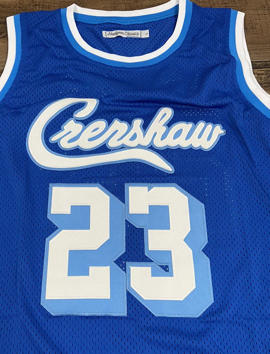 Blue Lebron James #23 Crenshaw Basketball Jersey by Headgear Classics NEW