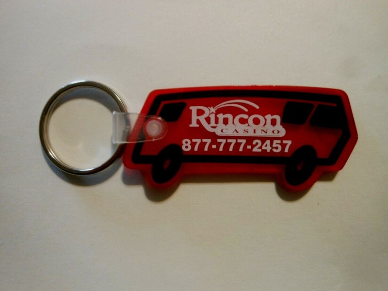 CASINO COLLECTABLE KEYCHAIN "HARRAH'S RINCON CASINO" VALLEY CENTER, CALIFORNIA