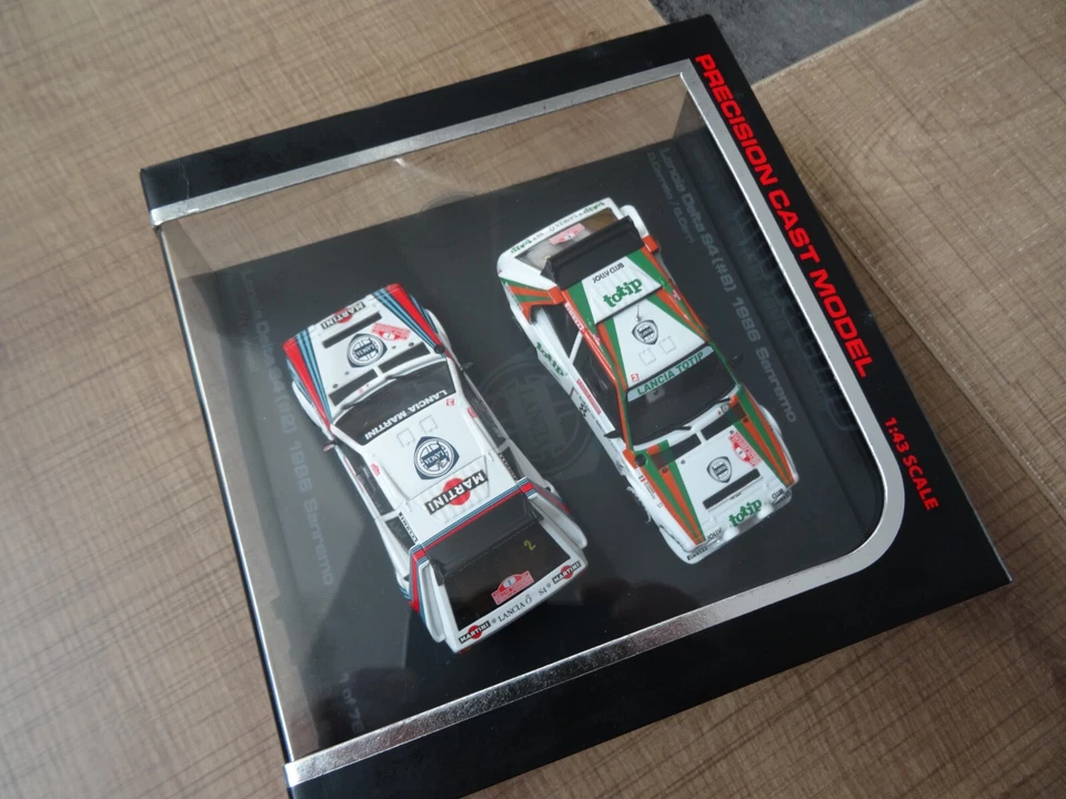 HPI-RACING 1/43 TWIN SET LANCIA DELTA S4 ALEN/CERRATO SANREMO RALLY 1986 N°8052 - Photo 1/4