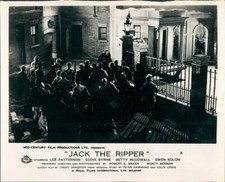 JACK THE RIPPER ORIGINAL BRITISH LOBBY CARD LEE PATTERSON 1959 WHITECHAPEL