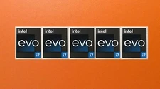 5 PCS Sticker for EVO i7 Logo Decal Case Badge 18mm x 22mm