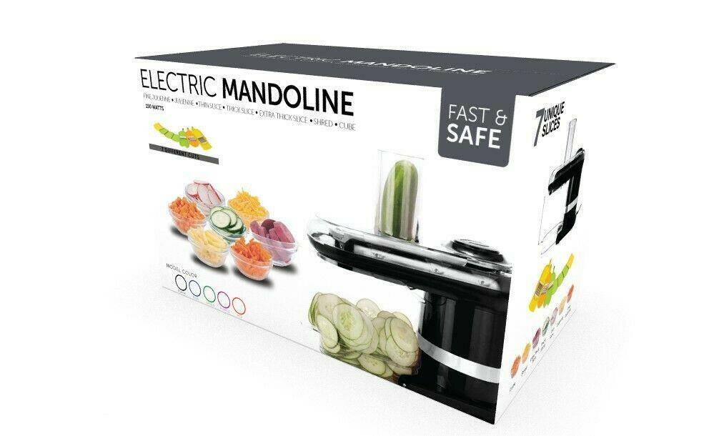 Cook's EssentialsPurple Electric Mandoline & Food Slicer with 7 Types