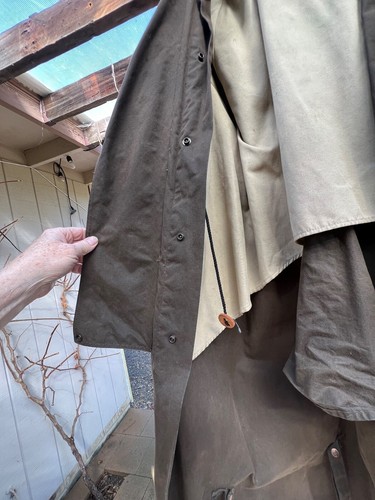 OUTBACK TRADING COMPANY OILSKIN - WESTERN STOCKMAN COAT - Mens XL - Picture 11 of 14